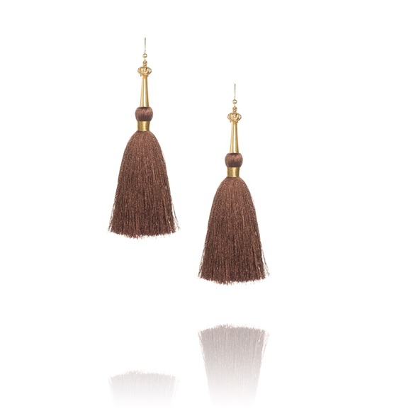 Perfect Silk Tassel Earrings - Picture 3 of 8